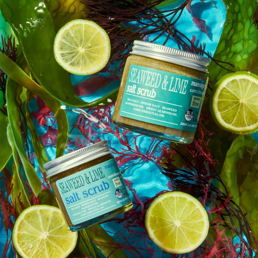 Cornish Soapcakes seaweed and lime scrub
